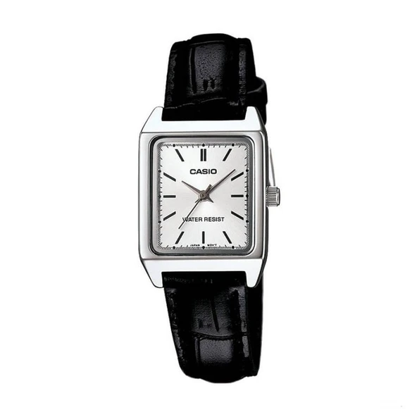 CasioLTP-V007L-7E1UDF Quartz Deri Siyah Beyaz Kadran 22 mm Kadın Kol Saati ürün görseli 1