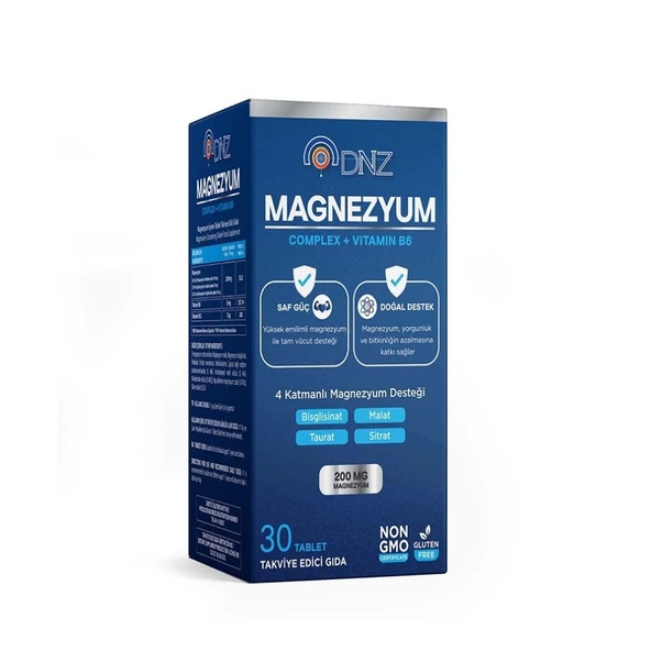 Dnz Magnezyum Complex +B6 30 Tablet ürün görseli 1