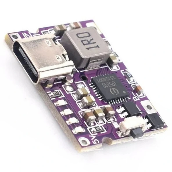 5V 3.1A Type-C 18650 LiPo Li-ion Pil Şarj Devresi ürün görseli 1