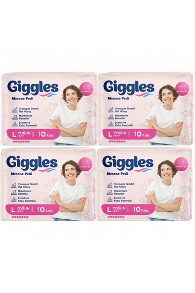 giggles Kadın Mesane Pedi Large (Yoğun) 40 Adet ürün görseli 1