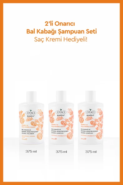Otacı Onarıcı Bal Kabağı Şampuan Seti ürün görseli 1