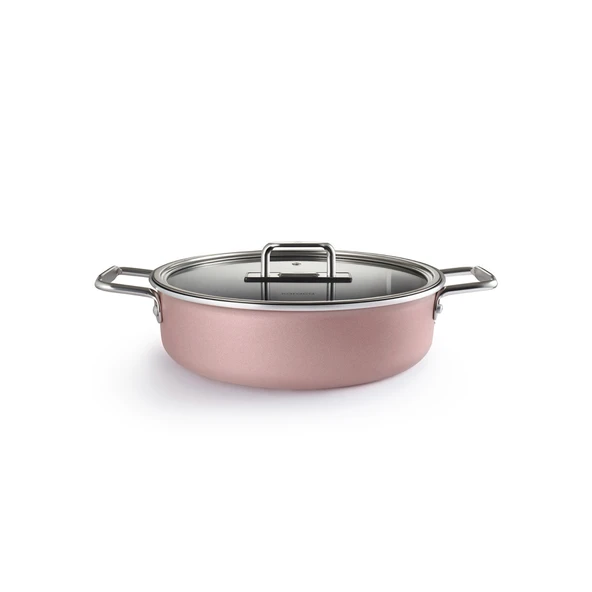 Karaca Mastermaid Biodiamond 9 Parça Tencere Seti Pink - Resim 4