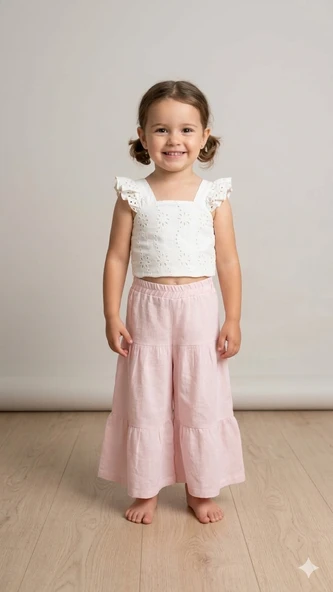 Kız Bebek Bluzlu 2 Li Takım BEB-17033 ürün görseli 1