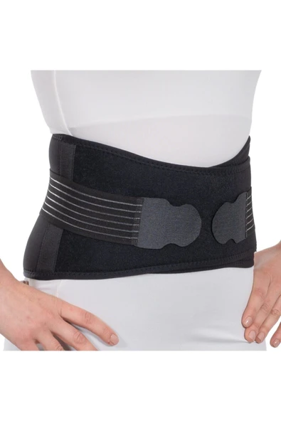 Wingmed W404 Çalışma Korsesi 16 Cm Siyah Cırt Ayarlı Bel Destek ürün görseli 1