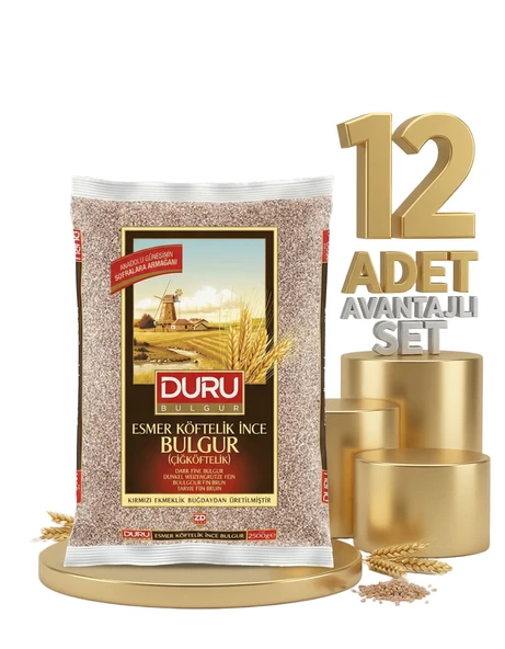 Duru Esmer Çiğ Köfte Bulgur 12x1 Kg ürün görseli 1