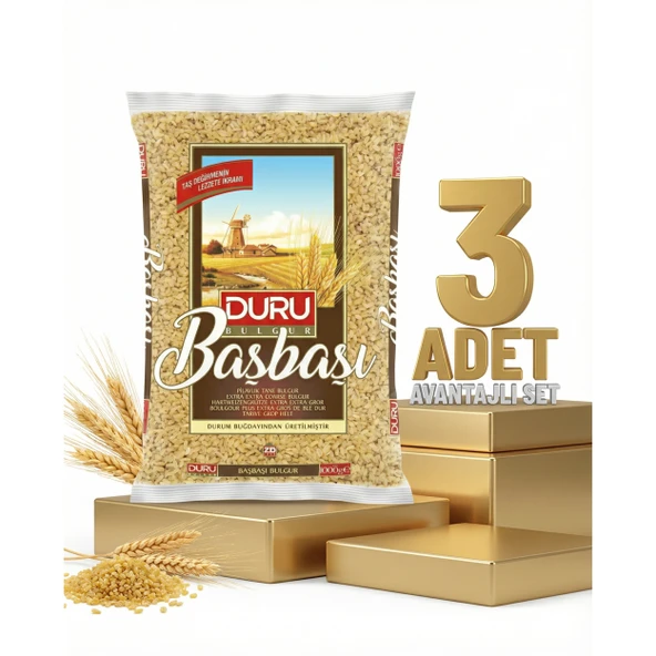 Duru Başbaşı Bulgur 3x1 Kg - Resim 2