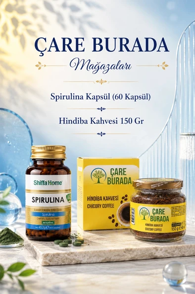 Form & Diyet Destek Seti (Spirulina Kapsül (60 Kapsül) & Hindiba Kahvesi 150 Gr) ürün görseli 1