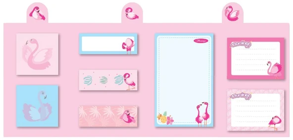 KRAF FLAMINGO YAPISKANLI NOT KAGIDI 8x20YP.2222FL ürün görseli 1