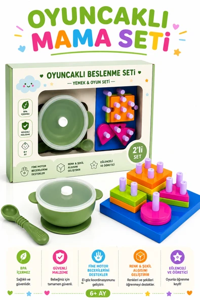 ermaslicon Oyuncaklı Beslenme Seti – Eğlenerek Öğren ürün görseli 1