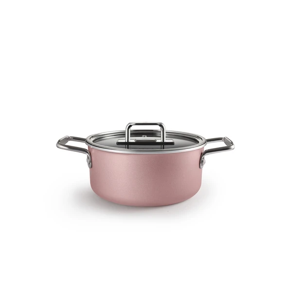 Karaca Mastermaid Biodiamond 9 Parça Tencere Seti Pink - Resim 2