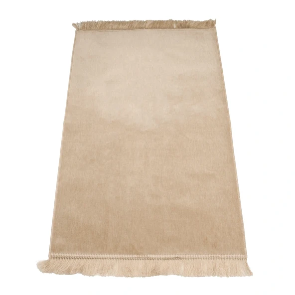 Kadife Velur Seccade Düz Renk (70x110 cm. Vizon) ürün görseli 1