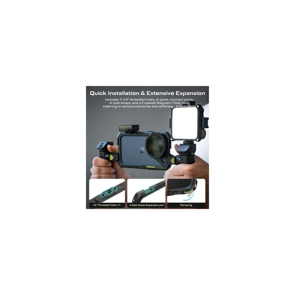Freewell iPhone 16 Pro Max için Genius Rig Kafesi - Resim 3