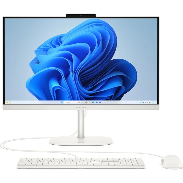 Omnistudio 24-CU0015NT D62KSEA Intel Core 7 240H 16GB Ram 1tb SSD 23.8 Inç IPS Fhd Dokunmatik Beyaz All In One Pc ürün görseli 1