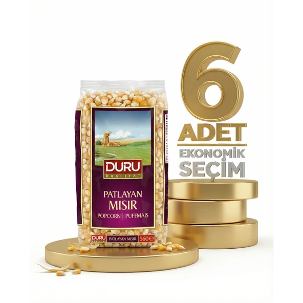 Duru Patlayan Mısır 6x500 Gr ürün görseli 1