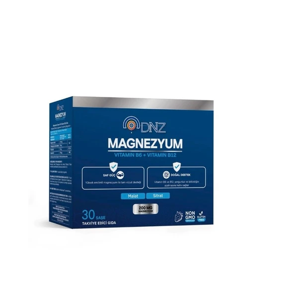 Dnz Magnezyum Vitamin B6+B12 30 Saşe ürün görseli 1