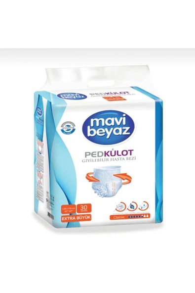 Mavi Beyaz Ped Emici Külot Hasta Bezi Xl Ekstra Büyük ürün görseli 1