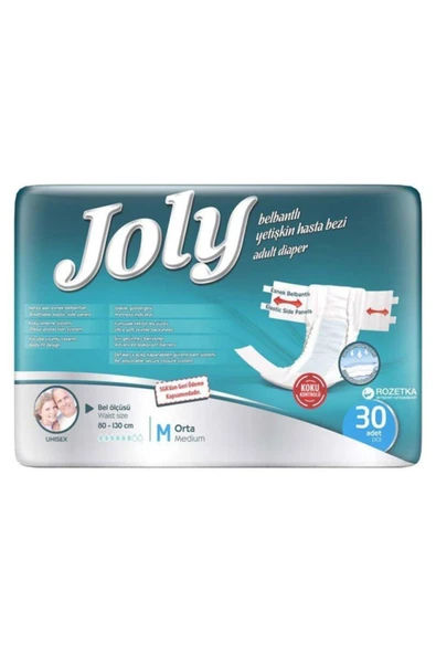 Joly Bel Bantlı Yetişkin Hasta Alt Bezi Medium | 30 Adet ürün görseli 1
