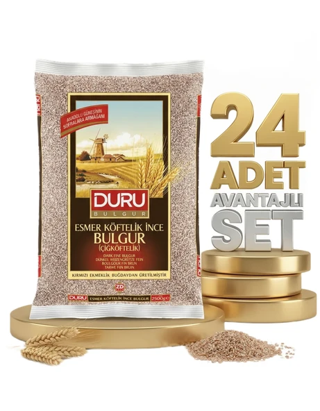 Duru Esmer Çiğ Köfte Bulgur 24x1 Kg ürün görseli 1