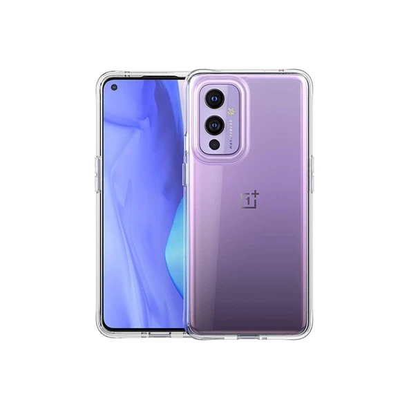 One Plus 9 Kılıf Lüx Şeffaf Silikon - Resim 3