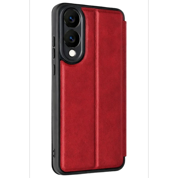 Samsung Galaxy S25 Edge Flip Cover - Kırmızı ürün görseli 1