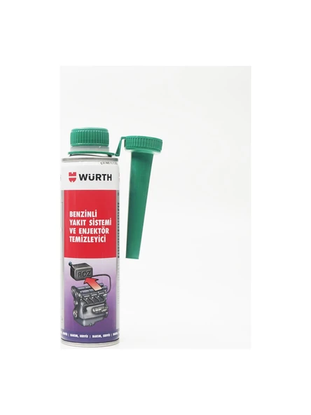 Benzinli Yakıt Sistemi ve Enjektör Temizleyici 300 ml Würth ürün görseli 1