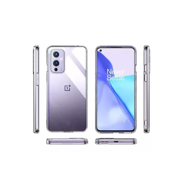 One Plus 9 Kılıf Lüx Şeffaf Silikon - Resim 2