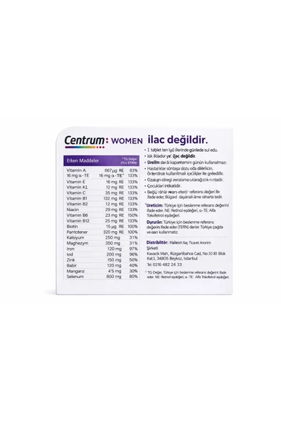 Centrum Women 30 Tablet - Resim 2