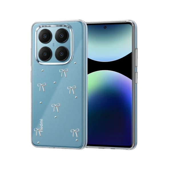 Xiaomi Redmi Note 14 Pro 4G Fiyonk Desenli Kapak - Desen 5 ürün görseli 1
