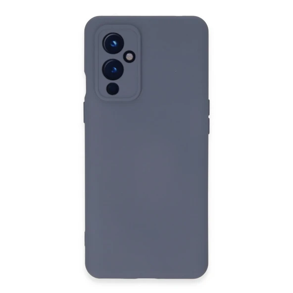 One Plus 9 Kılıf Nano İçi Kadife Silikon - Gri ürün görseli 1