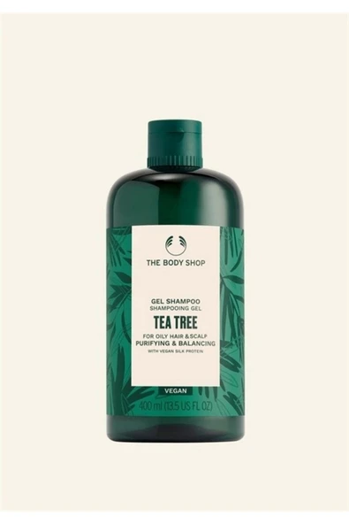 The Body Shop Çay Ağacı Tea Tree Yağlı Saçlara Özel Arındırıcı ve Dengeleyici Jel Şampuan 400ml ürün görseli 1