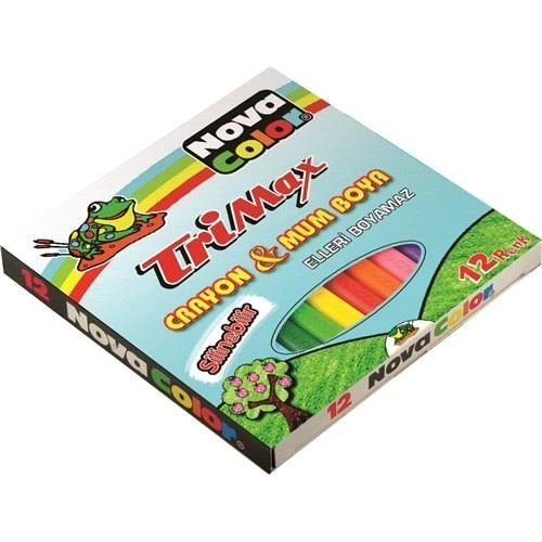Nova Color Nc-2117 Trimax Silinebilir Mum Boya 12 Renk ürün görseli 1