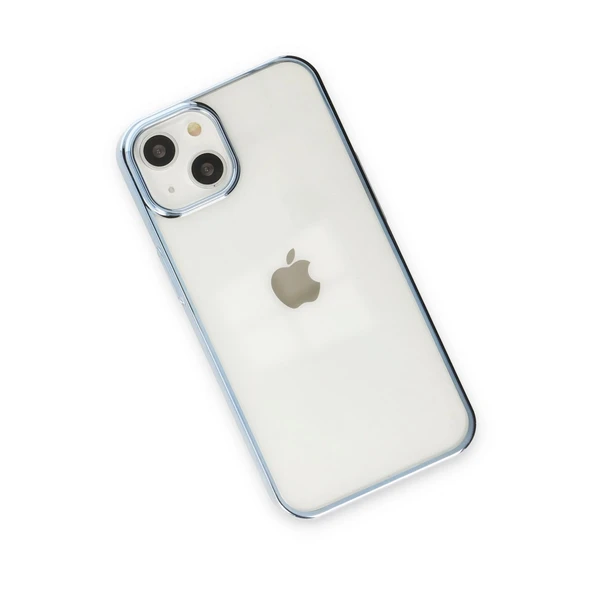 İphone 14 Plus Kılıf Element Silikon - Sky Blue - Resim 3