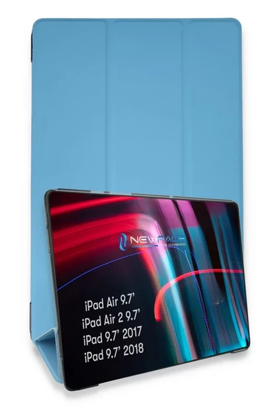 Newface Apple iPad 5 Air 9.7 Kılıf Tablet Smart Kılıf - Mavi ürün görseli 1