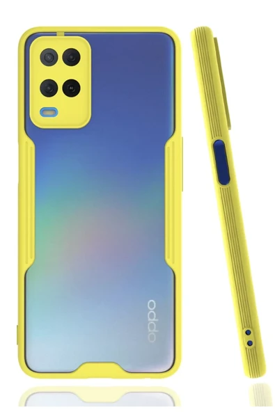 Newface Oppo A54 4G Kılıf Platin Silikon - Sarı ürün görseli 1