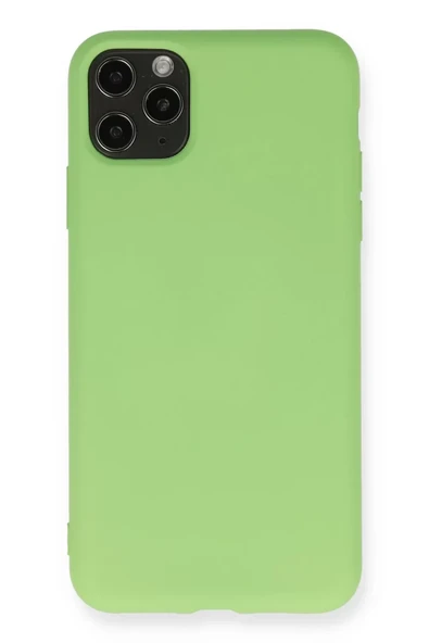 Newface Apple iPhone 11 Pro Max Kılıf Nano içi Kadife Silikon - Yeşil ürün görseli 1