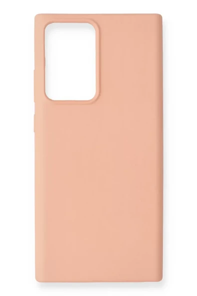 Newface Samsung Galaxy Note 20 Ultra Kılıf Nano içi Kadife Silikon - Pudra ürün görseli 1
