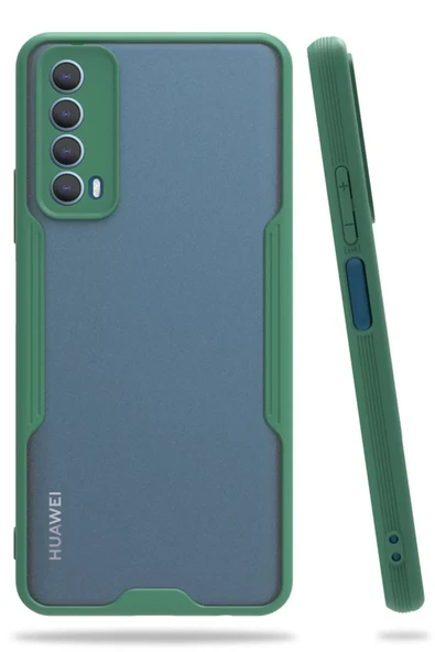 Newface Huawei P Smart 2021 Kılıf Platin Silikon - Yeşil ürün görseli 1