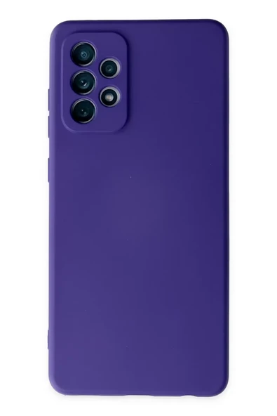 Newface Samsung Galaxy A72 Kılıf Nano içi Kadife Silikon - Mor ürün görseli 1
