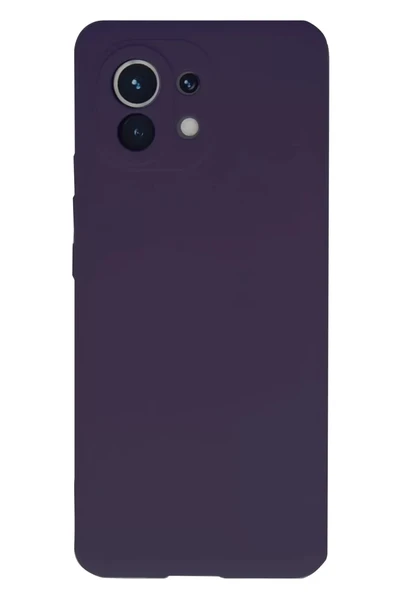 Newface Xiaomi Mi 11 Kılıf Nano içi Kadife Silikon - Mor ürün görseli 1