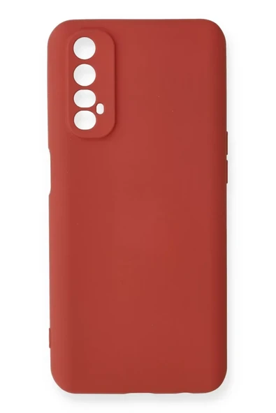 Newface Realme 7 Kılıf Nano içi Kadife Silikon - Kiremit ürün görseli 1
