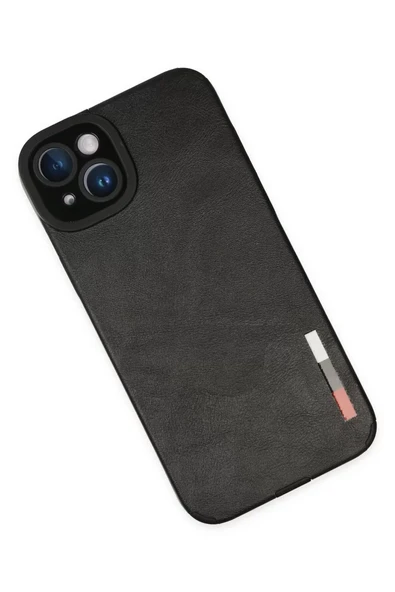 Newface Apple iPhone 14 Plus Kılıf Loop Deri Silikon - Siyah - Resim 3