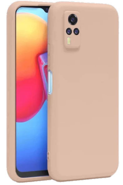 Newface Vivo Y53S Kılıf Nano içi Kadife Silikon - Pudra ürün görseli 1