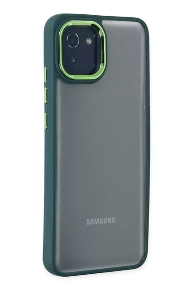 Newface Samsung Galaxy A03 Kılıf Dora Kapak - Haki Yeşil ürün görseli 1