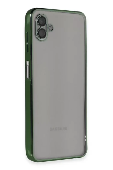 Newface Samsung Galaxy A04 Kılıf Razer Lensli Silikon - Yeşil ürün görseli 1