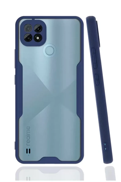 Newface Realme C21 Kılıf Platin Silikon - Lacivert ürün görseli 1