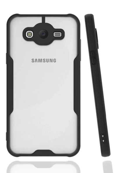 Newface Samsung Galaxy J7 Kılıf Platin Silikon - Siyah ürün görseli 1