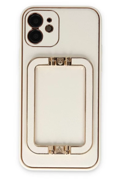 Newface Apple iPhone 12 Kılıf Coco Elit Kapak - Beyaz ürün görseli 1