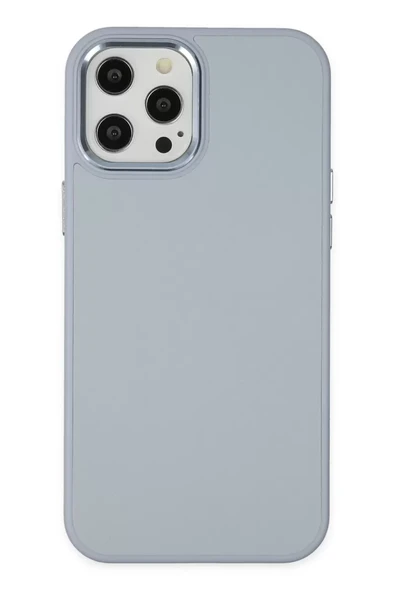 Newface Apple iPhone 12 Pro Max Kılıf Asya Deri Silikon - Sierra Blue ürün görseli 1