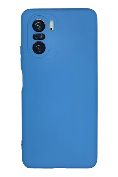 Newface Xiaomi Poco F3 Kılıf Nano içi Kadife Silikon - Mavi ürün görseli 1