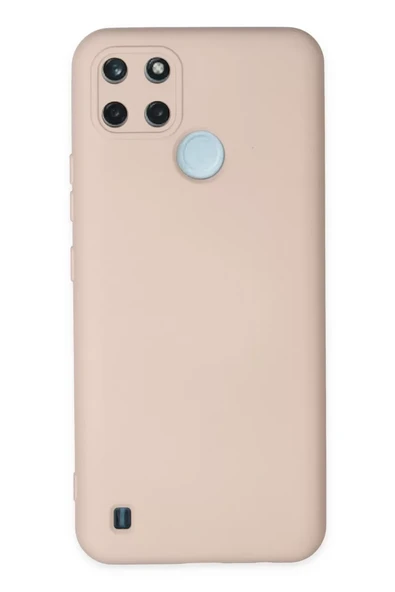 Newface Realme C25Y Kılıf Nano içi Kadife Silikon - Pudra ürün görseli 1